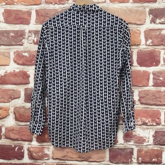 Gap Boyfriend Shirt Women's Small Multicolor Butterflies Button Up Top - Picture 4 of 8